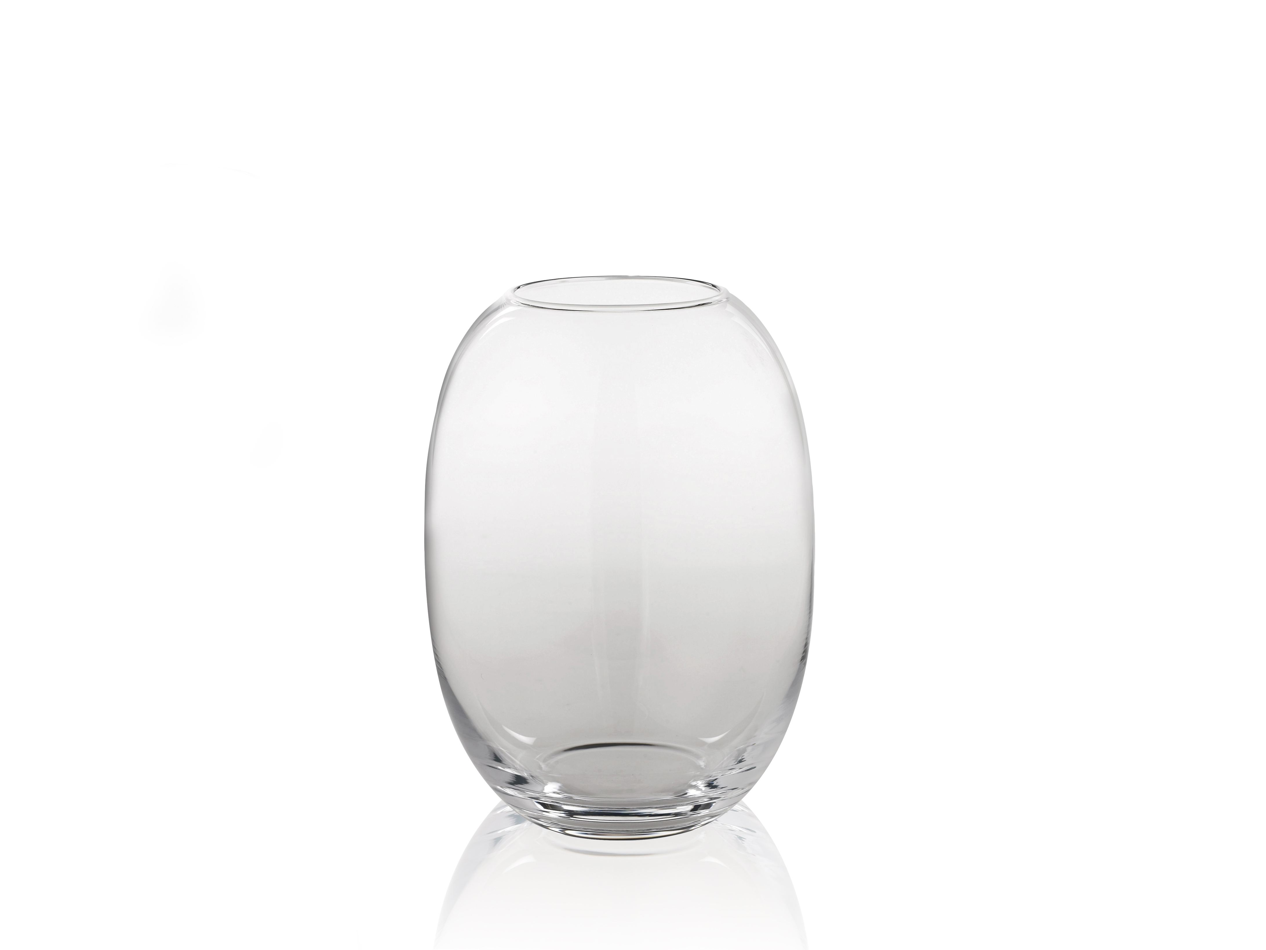 85003-PIET HEIN Vase 20 cm. Glass CLEAR